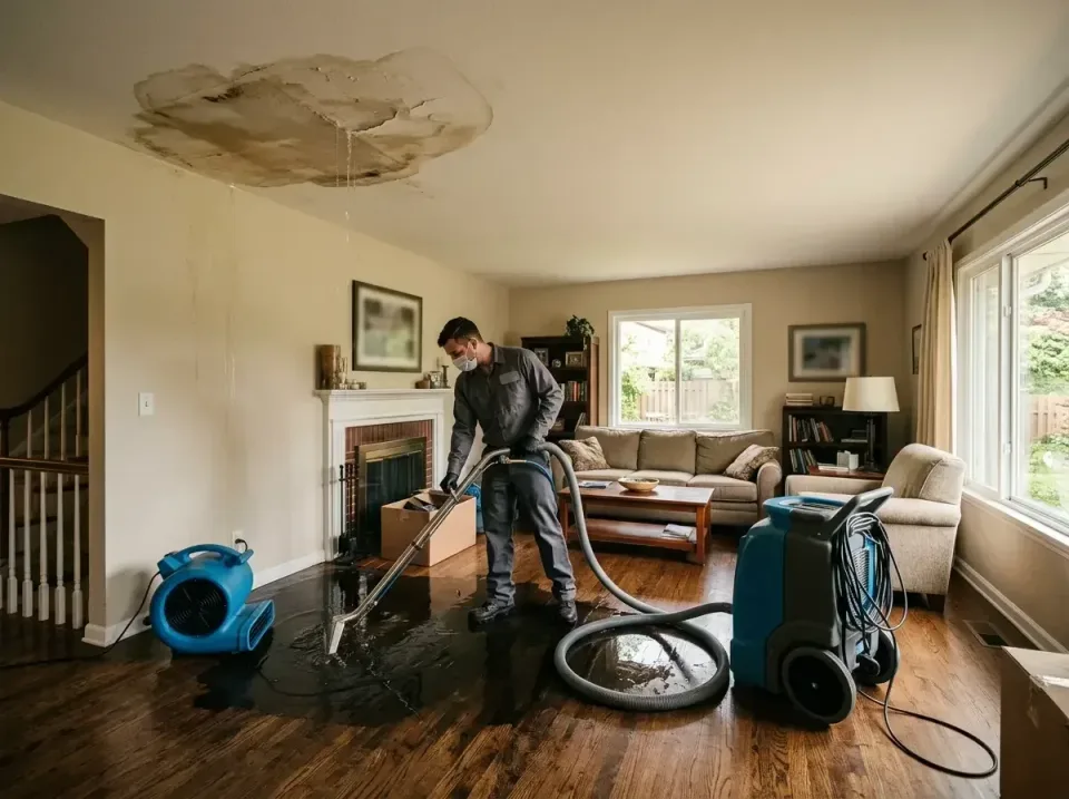 attic-pipe-burst-ceiling-drip-008 — frequently asked questions, Water Damage Restoration & Carpet Care in Harper Woods, MI